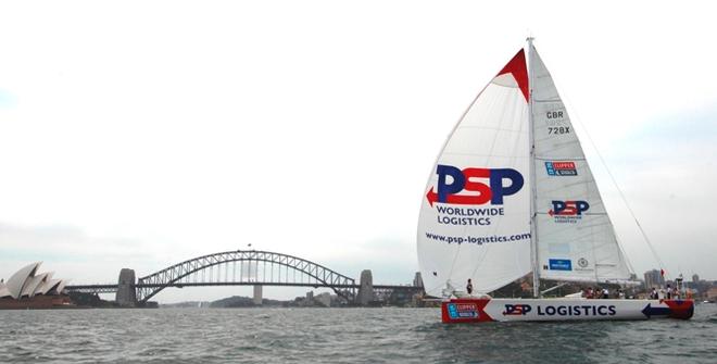 PSP Logistics in Sydney harbour in Clipper 2013-14 Race © Clipper Ventures